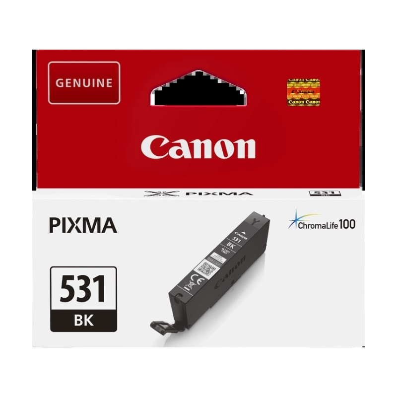 CLI531 Negro Cartucho de Tinta CANON Original - 6118C001/CLI531BK