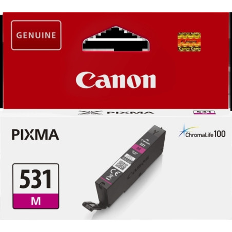 CLI531 Magenta Cartucho de Tinta CANON Original - 6120C001/CLI531M