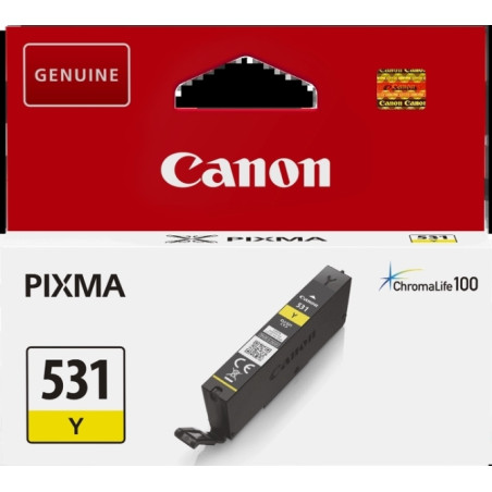 CLI531 Amarillo Cartucho de Tinta CANON Original - 6121C001/CLI531Y