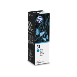 HP 31 Tinta 1VU26AE Botella de Tinta Cian Original