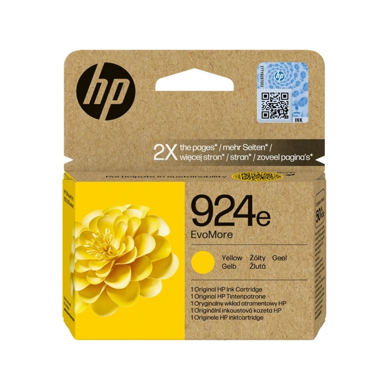 HP 924e XL Tinta 4K0U9NE Cartucho de Tinta Amarillo Original