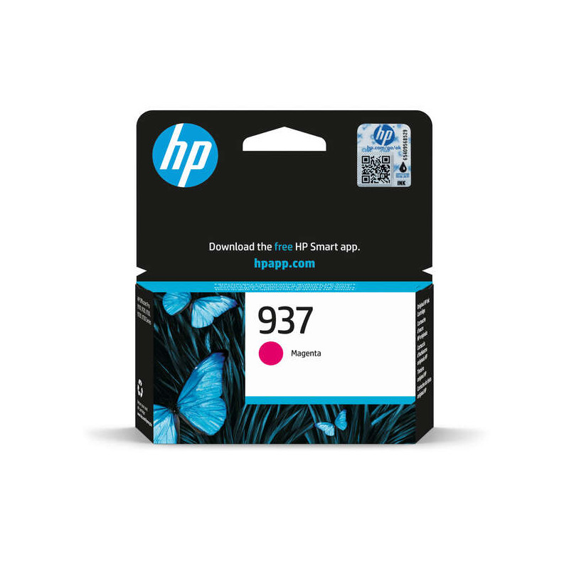 HP 937 Tinta 4S6W3NE Cartucho de Tinta Magenta Original