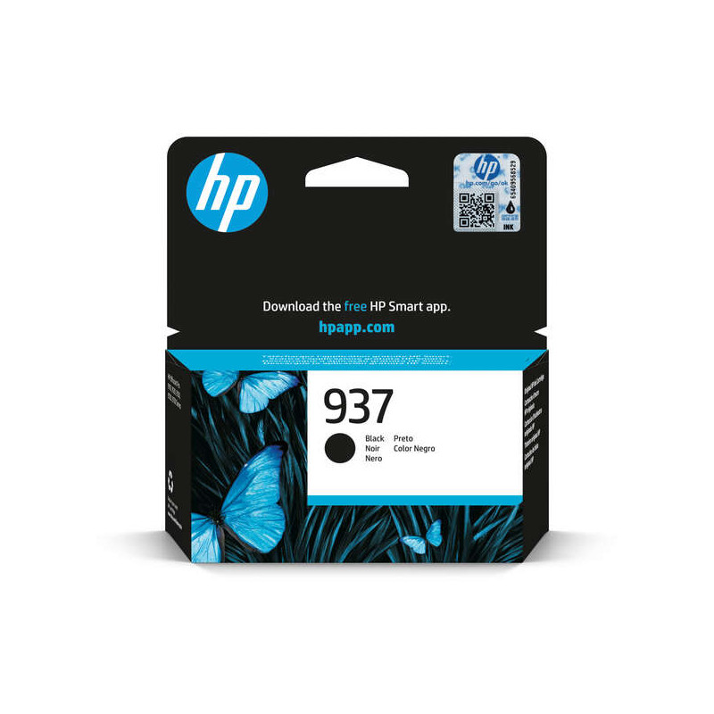 HP 937 Tinta 4S6W5NE Cartucho de Tinta Negro Original