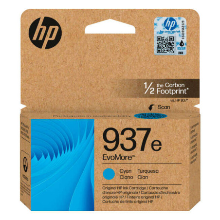 HP 937e XL Tinta 4S6W6NE Cartucho de Tinta Cian Original