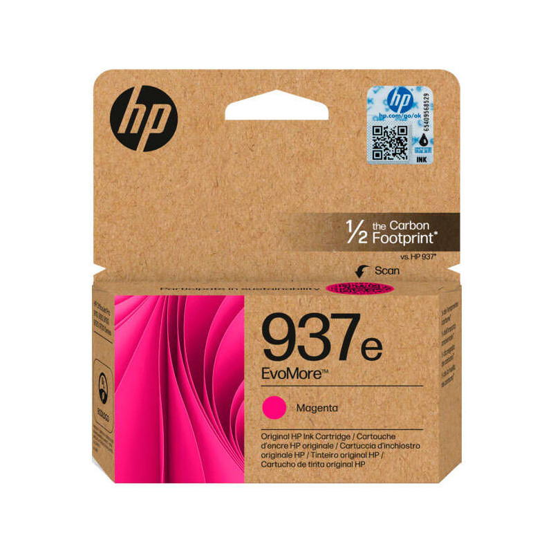 HP 937e XL Tinta 4S6W7NE Cartucho de Tinta Magenta Original