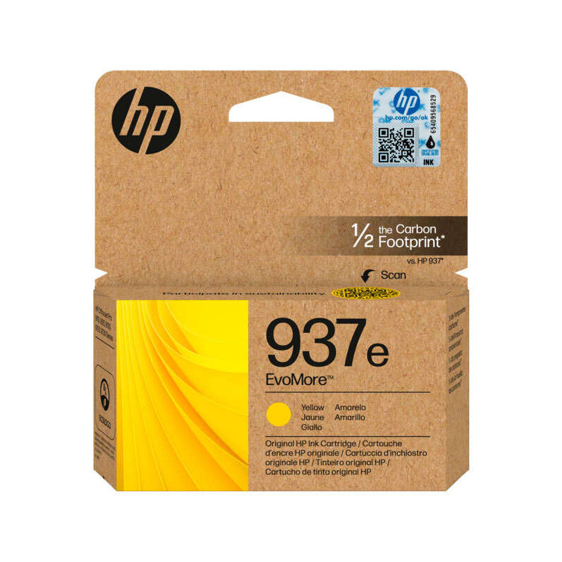 HP 937e XL Tinta 4S6W8NE Cartucho de Tinta Amarillo Original
