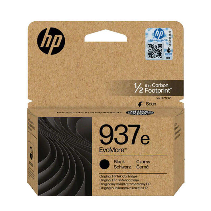 HP 937e XL Tinta 4S6W9NE Cartucho de Tinta Negro Original