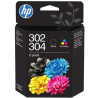 HP 302/304 + Pack 2 es Tinta B82L1AE/X4D37AE/3JB05AE Cartucho de Tinta Tricolor Original