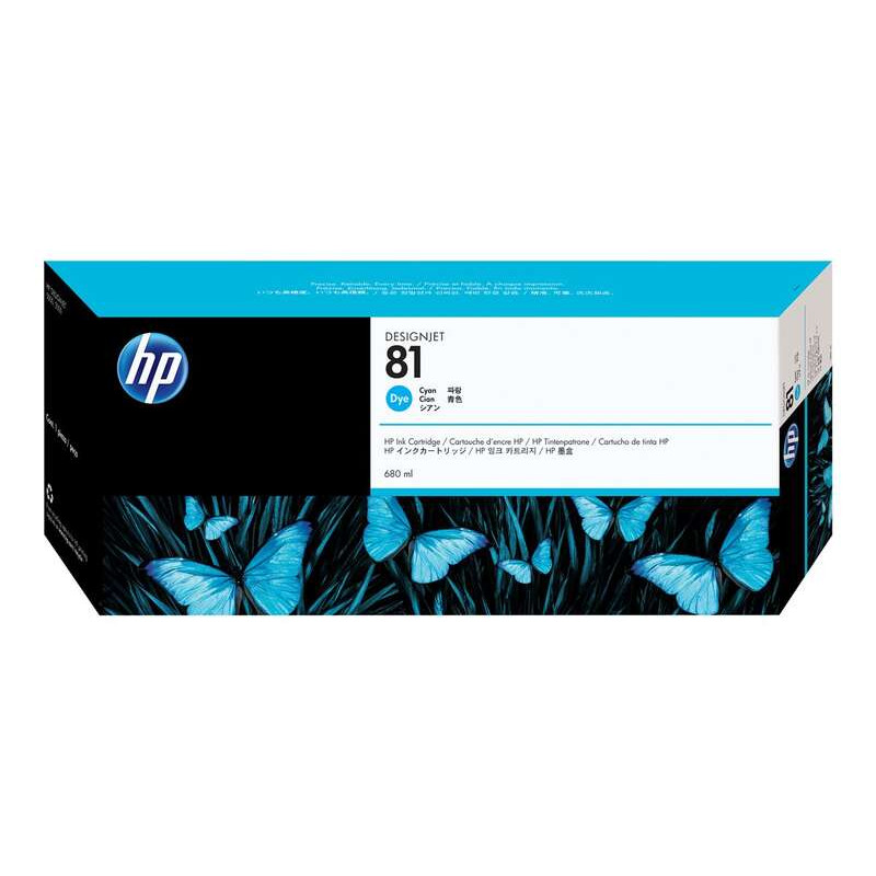HP 81 Tinta C4931A Cartucho de Tinta Cian Original
