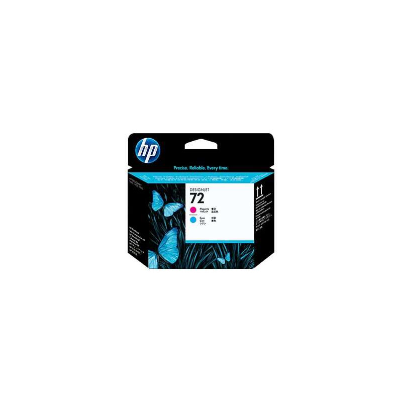 72 Cabezal de Impresion HP Original - Cyan y Magenta - C9383A