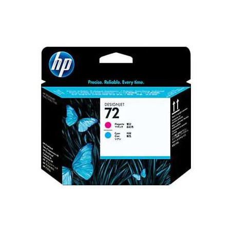 72 Cabezal de Impresion HP Original - Cyan y Magenta - C9383A