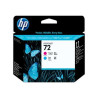72 Cabezal de Impresion HP Original - Cyan y Magenta - C9383A