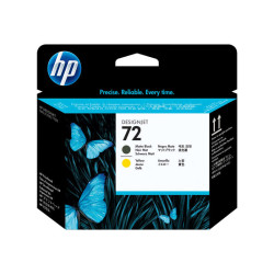 72 Cabezal de Impresion HP Original - Negro Mate y Amarillo - C9384A