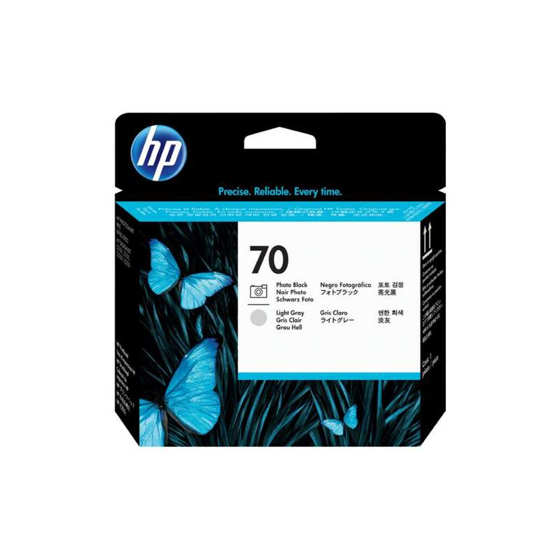 70 Negro Photo/Gris Claro Cabezal de Impresion HP Original - C9407A