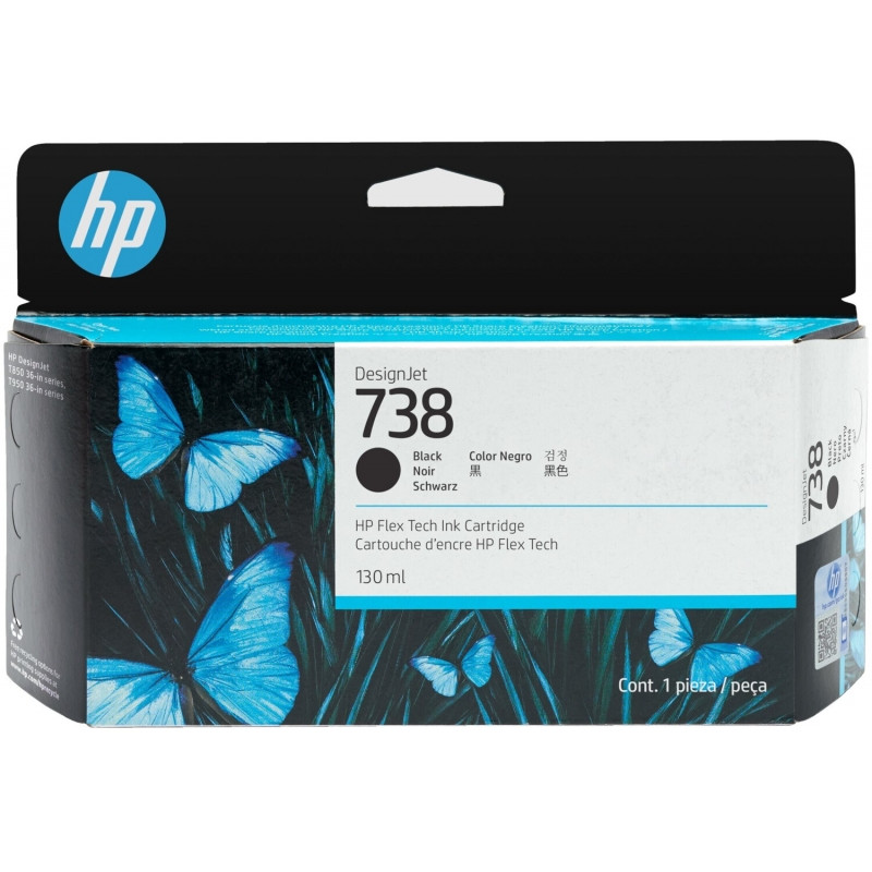 HP 498N4A Tinta 738 Cartucho de Tinta Negro Original