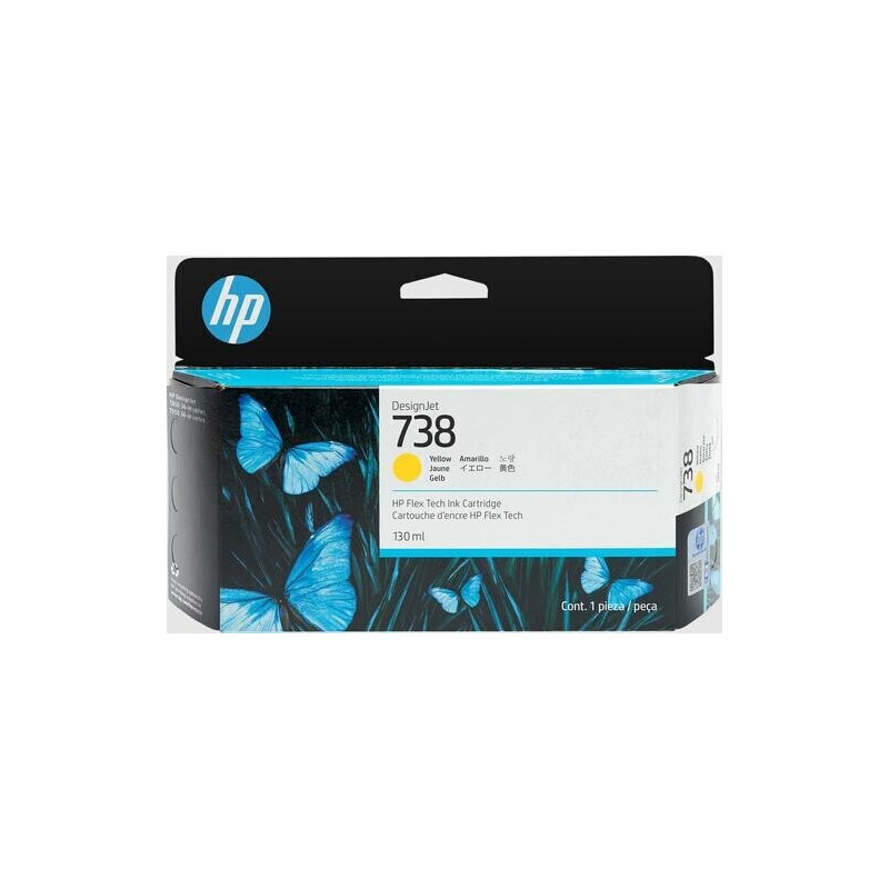 HP 498N7A Tinta 738 Cartucho de Tinta Amarillo Original