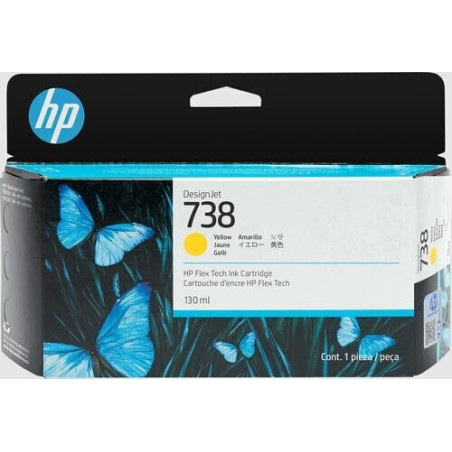 HP 498N7A Tinta 738 Cartucho de Tinta Amarillo Original