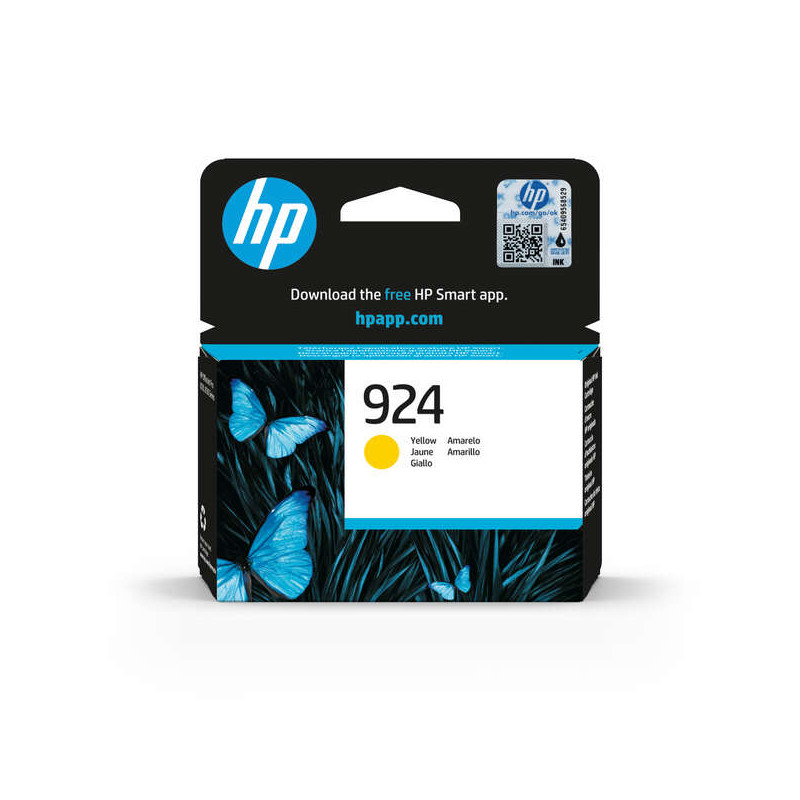 HP 924 Tinta 4K0U5NE Cartucho de Tinta Amarillo Original