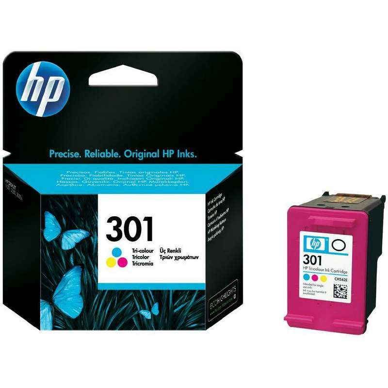 HP 301 Tinta CH562EE Cartucho de Tinta Tricolor Original