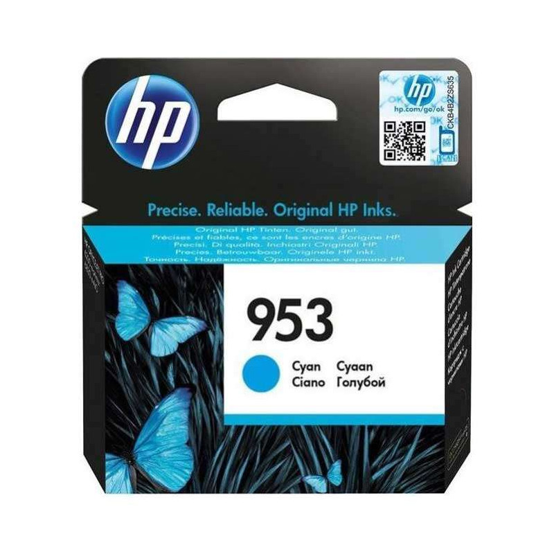 HP 953 Tinta F6U12AE Cartucho de Tinta Cian Original