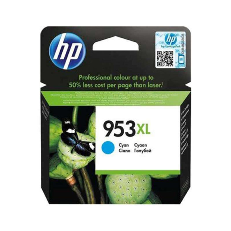 HP 953XL Tinta F6U16AE Cartucho de Tinta Cian Original