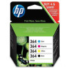 HP 364 Pack 4 es Tinta N9J73AE Cartucho de Tinta 4 Colores Original