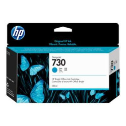 HP 730 Tinta P2V62A Cartucho de Tinta Cian Original
