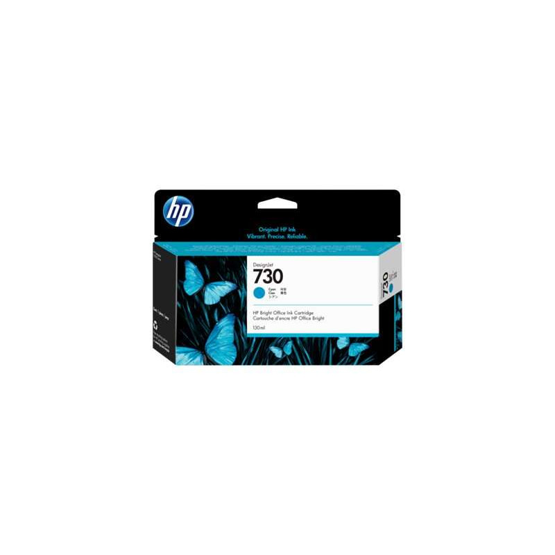 HP 730 Tinta P2V62A Cartucho de Tinta Cian Original