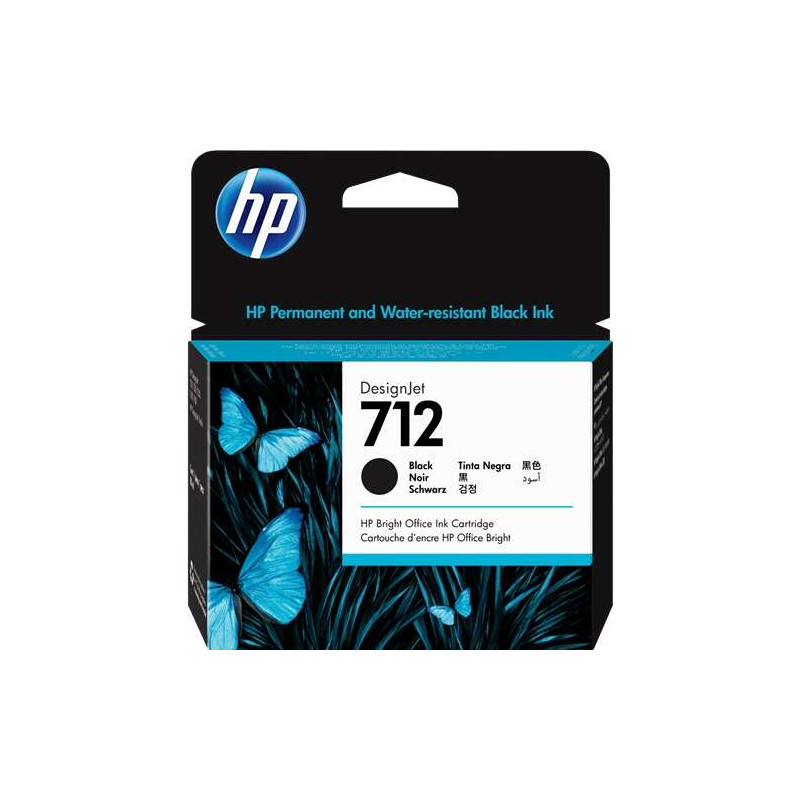 HP 712XL Tinta 3ED71A Cartucho de Tinta Negro Original