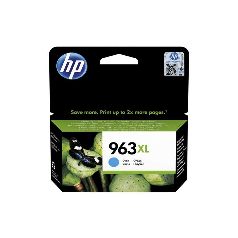 HP 963XL Tinta 3JA27AE Cartucho de Tinta Cian Original