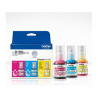 Botella de Tinta Brother BTD180CLVAL Pack 3 Botellas, y/BTD180CLVAL 3 Colores Original