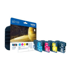 Cartucho de Tinta Brother LC1100 Pack 4 es/LC1100VALBP 4 Colores Original