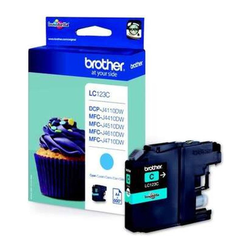 Cartucho de Tinta Brother LC123/LC123CBP Cian Original