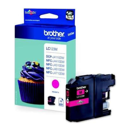 Cartucho de Tinta Brother LC123/LC123MBP Magenta Original