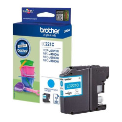 Cartucho de Tinta Brother LC221/LC221CBP Cian Original