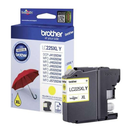Cartucho de Tinta Brother LC225XL/LC225XLYBP Amarillo Original