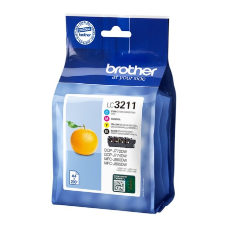 Cartucho de Tinta Brother LC3211 Pack 4 es/LC3211VAL 4 Colores Original