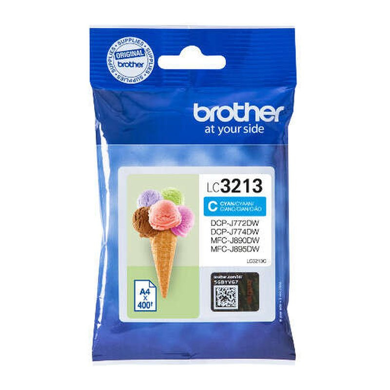 Cartucho de Tinta Brother LC3213/LC3213C Cian Original