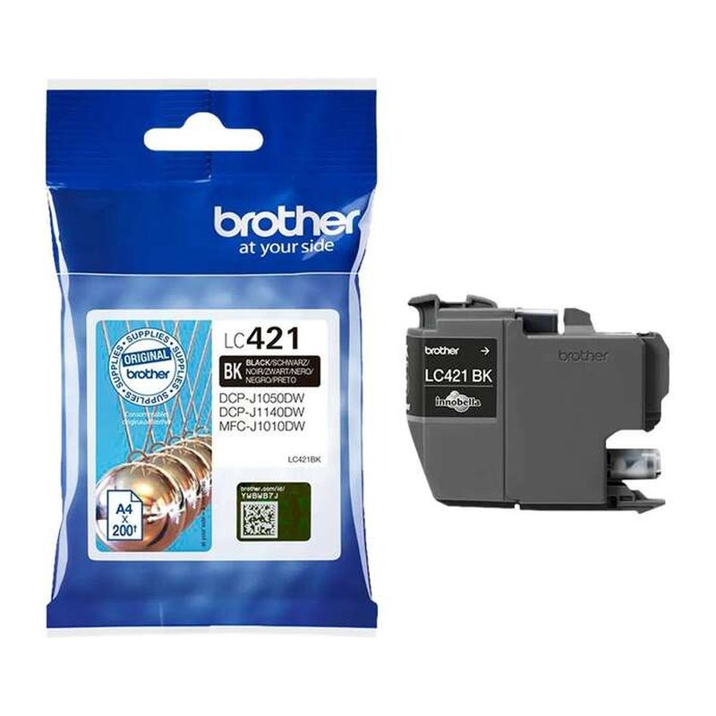 Cartucho de Tinta Brother LC421/LC421BK Negro Original