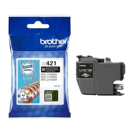 Cartucho de Tinta Brother LC421/LC421BK Negro Original