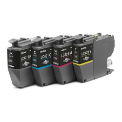 Cartucho de Tinta Brother LC421 Pack 4 es/LC421VAL 4 Colores Original