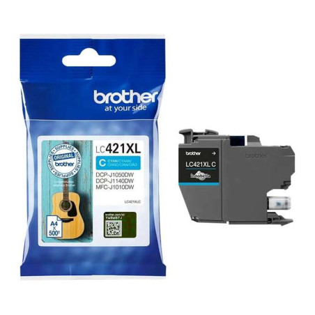 Cartucho de Tinta Brother LC421XL/LC421XLC Cian Original