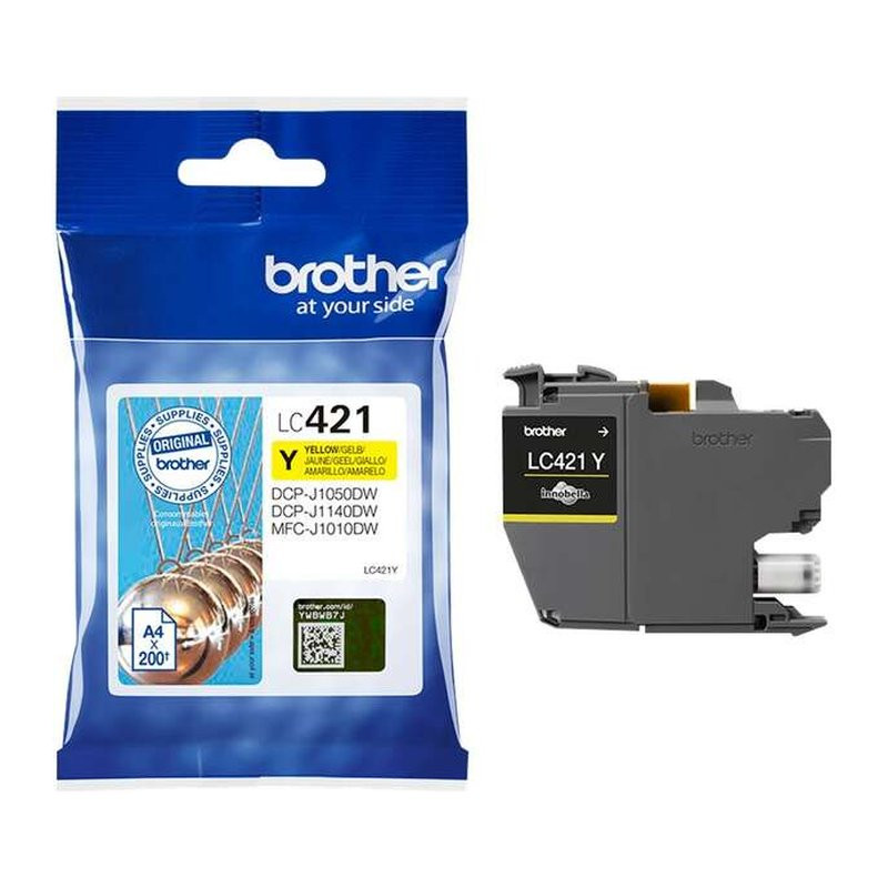 Cartucho de Tinta Brother LC421/LC421Y Amarillo Original