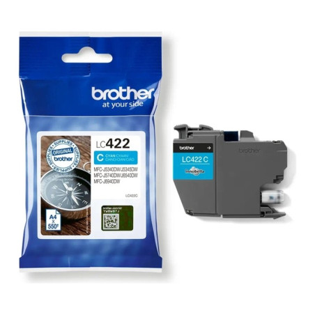 Cartucho de Tinta Brother LC422/LC422C Cian Original