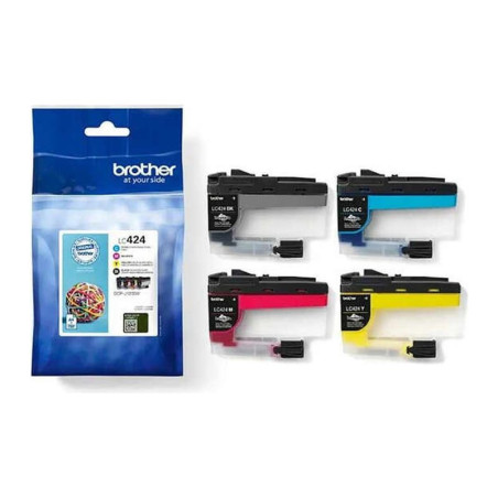 Cartucho de Tinta Brother LC424 Pack 4 es/LC424VAL 4 Colores Original