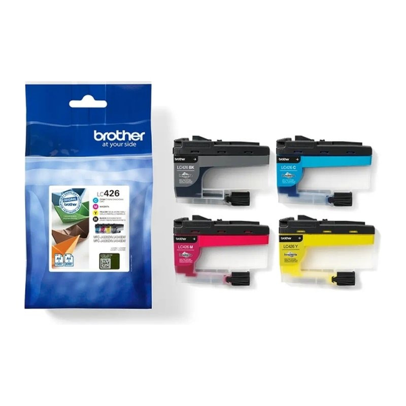 Cartucho de Tinta Brother LC426 Pack 4 es/LC426VAL 4 Colores Original