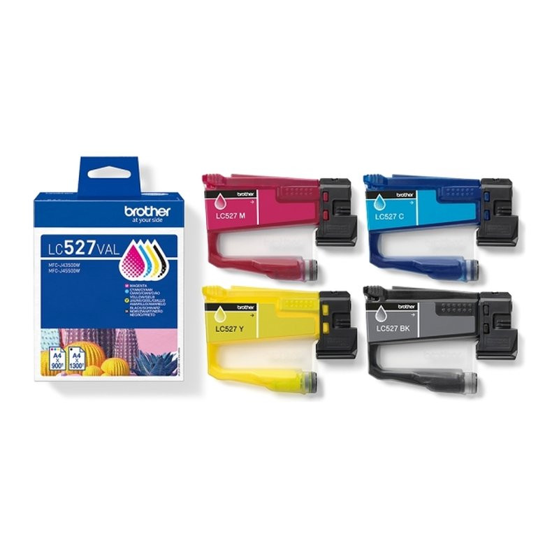 Cartucho de Tinta Brother LC527 Pack 4 es/LC527VAL 4 Colores Original