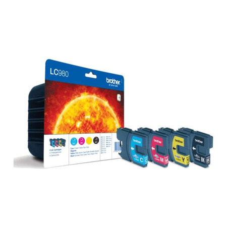 Cartucho de Tinta Brother LC980 Pack 4 es/LC980VALBP 4 Colores Original