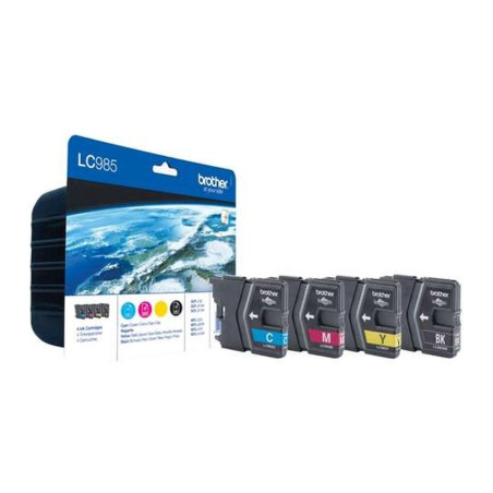 Cartucho de Tinta Brother LC985 Pack 4 es/LC985VALBP 4 Colores Original