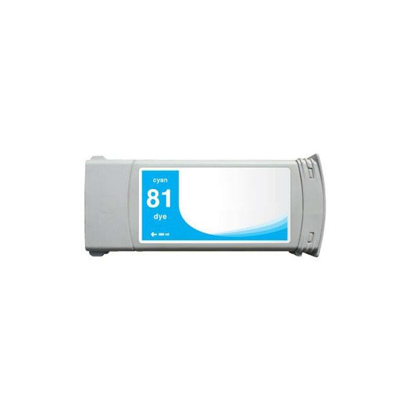 Cartucho de tinta HP 81 Cyan Compatible - 23,23€ | Envío 24h